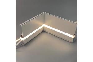 Modern Linear Slot LED Wall Washer Durable Eco-Friendly Aluminium Body Corner Skirting Lamp Lights Honeycomb Panel Type Hotel