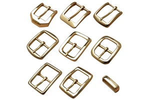 4.0cm Polishing Metal Single Pin Solid Half-Buckle Men's Belt Buckles for 37-39mm Accessory