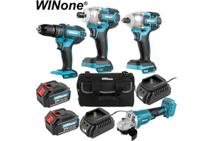 DEW High Quality Rechargeable Lithium Battery Brushless Cordless Power 12-Pieces Tools Hand Tool Set 20V Combo Kits