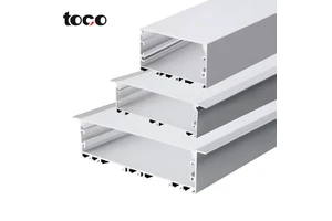 Aluminum Alloy 6000 Series Anodized Embedded LED Line Light U-Shaped Groove 100x35mm Pendant Ceiling Light for Indoor Use