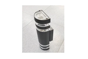E27 Half Round Outdoor Waterproof Wall Lamp up and Down Modern Wall Light Black Porch Wall-Mounted Exterior Lighting