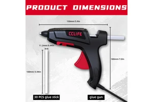 The Manual Self-use Hot Melt Glue Gun Comes with a Built-in Socket and Is Easy to Operate Custom logo
