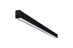 50W-60W IP54 Rated Dimmable Linear LED Light for Indoor Spaces Black