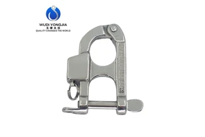 316 Stainless Steel Quick Release Shackle High Strength Spring Hook for Sailing