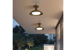 Outdoor LED Universal Voltage Ceiling Light Waterproof Retro Villa Pavilion Gazebo Courtyard Light Balcony Corridor Garden Yard