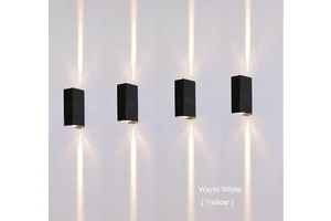 6W Modern LED Wall Lamp Aluminum Porch Waterproof Courtyard Outdoor Garden Light IP65 Square Shape Home Decoration