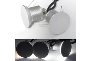 IP67 Waterproof Courtyard Decoration Wall Light Home Lighting Fixture Loft Stair Light Round DC12V 1W Outdoor LED Wall Lamp