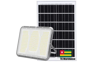 Solar Flood Light High Power Ultra Bright Outdoor Lighting ABS Lens Fast Shipping From Ghana Local Warehouse