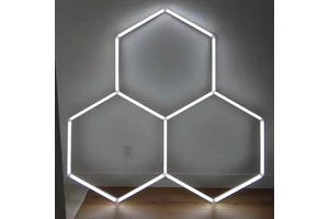 LED Hexagon Light, Adjustable Exhibition Light with Flexible Angles - Ideal for Trade Show Displays & Booths