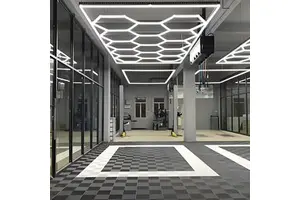 Hexagon Garage Lighting System Single Garage Kit
