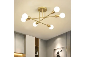 Decorative Lamps Chandelier Ceiling Lamp Nordic Interior Luxury Living Room Dining Room Bedroom Retro LED Metal Iron 80 E27 360