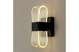 Creative Cross Border Wall Light Acrylic Metal Dimmable 18W 3000K 4000K 6000K Bedroom Living Room Hallway Bedside Aisle Balcony
