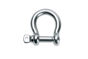 Stainless Steel Polished Screw Pin Bow Shackles SS316 SS304