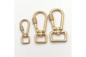 Chinese Supplier Good Price Solid Brass Swivel Snap Clasp Hook Clip with Screw Lock