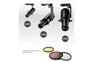 DGLUX High CRI LED Magnetic Contour Point Track Light, Used for Intelligent Control of Various Flashes in Art Gallery