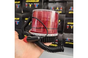 12V 24V Universal LED Strobe Warning Light Pole Mount Emergency Beacon Flashing Lamp School Bus Construction Vehicle PVC Plastic