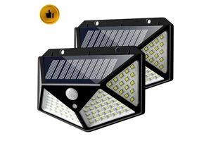 IP65 Waterproof Home Led Solar Light PIR Motion Sensor Outdoor Lamp Solar Security Wall Light 100 Led Solar Lights