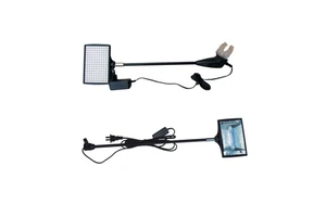 Trade Show Lights and Mounting TLED Display Connected to Trade Show Light Arm LED Show Lighting