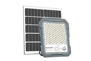 Aluminum Solar Floodlight with Waterproof Radar Sensor 60W-1500W LED Outdoor Light for Garden IP65 Rating