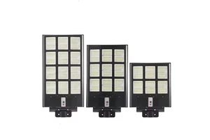 Outdoor Solar Powered LED Street Light 1000W 2000W IP67 Road Lamp with Split Lamp Post Design
