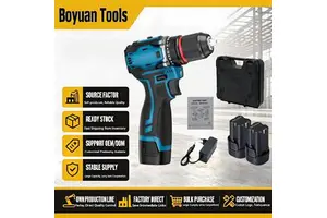 Portable Cordless Drill Multifunction Electric Impact Drill Rechargeable Battery Power Screwdriver Kits Combination Tool Set OEM