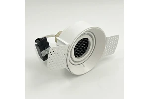 Modern Embossed LED Downlight Recessed Grille COB Dual Head Spotlight for Hotel Corridors Living Room Aluminum Lamp for Hotels