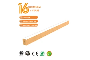 Aluminum Hexagon Profile Anti-Glaring IP44 Suspended Linear Light with 5-Year Warranty