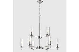 Nordic Stairwell Rotating Led Long Downlight Modern Personality Restaurant Aisle Double Entry Building Black Long Chandelier