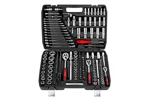 216Pcs Ratchet Socket Wrench Set Tool Hand Spanner Mechanic Screwdriver Tool Set With 1/2" 1/4" 3/8" Drill Bits