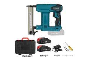Industrial Grade 2-in-1 Cordless Electric Framing Nail Gun & Stapler with Brushless Motor 21V Battery 160/min Capacity