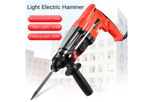 High-Power 26 Light Electric Hammer Drill Multifunctional Concrete Impact Drill with Small Electric Pick for Household Use