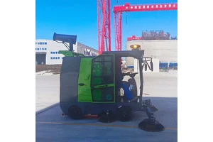 Eco-Friendly Zero Emission Electric Industrial Road Sweeper Street Cleaning Equipment 625kg 1950x1900x1900mm