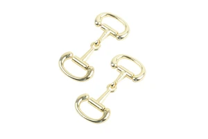 Factory Manufacture Metal Horsebit Hook Bag Buckle Custom Brass Bag Buckle