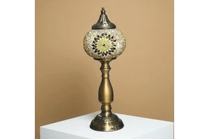 Decorative Cone Shade Glass Electric LED Table Lamps with Simple Design for Traditional and Modern Interiors