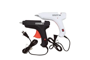 Black White Electric Hot Melt Glue Gun , Hot Pistol 100W Hot Melt Glue Gun With Blister Card Packaging