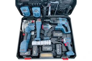 DiamondSteed Cb Series Lithium Rechargeable Battery Brushless Electrical Tool Kits 5-Piece Set Case 2 Chargers 1 Year Warranty