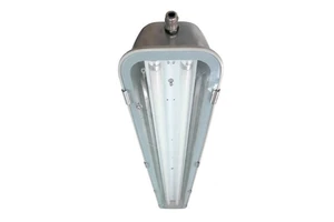 Stainless Steel Base and Tempered Glass Cover Tri-Proof LED Lamp IP65 Fluorescent Light Fixture Explosion for Warehouse Use
