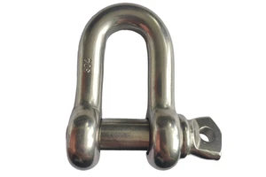 1/2" WLL2000KG AISI304/316 US G210 Stainless Steel D Shackle