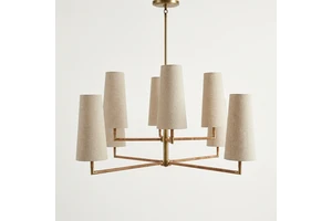 YH Designer Modern Nordic Hanging Lamp Kitchen Dining Bar High Ceiling Modern Rattan-wrapped Brass Chandeliers & Pendant Light