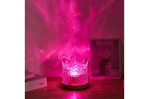 Romantic Room Crystal Sunset Flame Atmosphere Night Lamp Decoracion De Navidad Lampara Led Theme Party Supplies