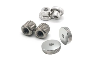 Stainless Steel Aluminium Insert Round Thread Knurled Nut M2 M3 M4 M5 M6 M8 Lock 4.8 Galvanized Knob Thumb Nuts