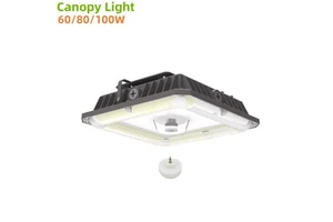 Easy Install Led Canopy Light 100-277V AC 60W 80w 100w Low Bay Parking Garages LED Lights