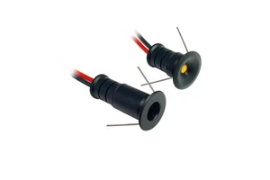 Micro LED Recessed Spotlight 12V 0.5W 3000K for Roof Overhangs Patio Roofs