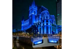 RGB Colorful 180 Degree Beam LED Window Sill Lights Surface Mounted Wall Sconce DXM512 LED Ceiling Under Aisle Hotel Porch Light