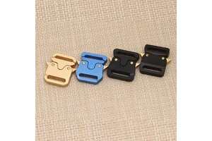 Newly Released 1 Inch Tactical Buckle Aluminum Alloy Iron Flat Side Release Dog Buckles Weight Rated for Optimal Performance