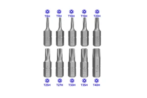 Factory Price T10 to T30 T40 TP20 TP25 TP27 TP30 TP40 S2 Steel Impact Torques Star Torx Driver Drill Screwdriver Bit
