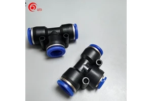 Premium HAOYE Pneumatic Parts Curved Air Hose Elbow Fittings Rotary Quick Coupler Industrial Air Flow Connector PP DIN Standard