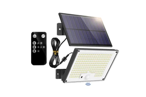 Outdoor Solar Lamp 172led 3-mode Motion Sensor Outdoor Lamp with Remote Control IP65 Waterproof LED Solar Lamp for Garden Garage