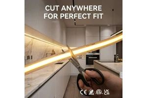Ultra Bright Free Cut 24V COB LED Strip 480LEDs/M Dotless COB Ribbon Free Cutting for Precision Architectural Linear Contours