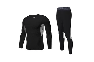 New Arrivals Sportswear Mens Fitness Apparel Slim Long Sleeve Gym Fitness Sets
